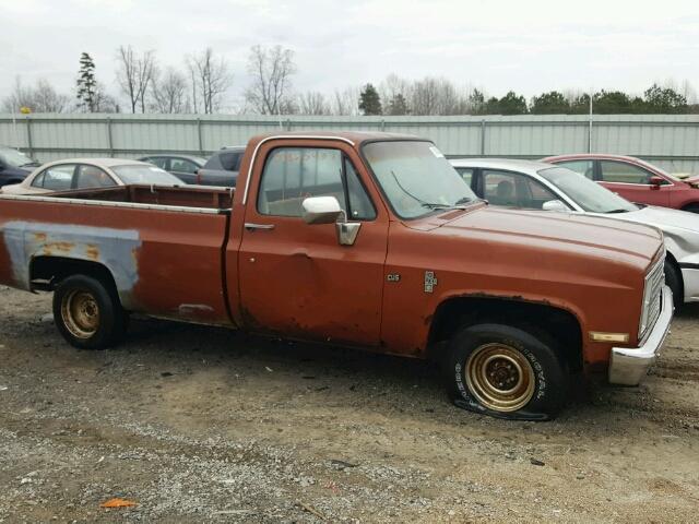 2GCCC14H1D1185017 - 1983 CHEVROLET C10 BROWN photo 9