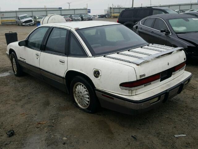 2G4WF54L2N1509489 - 1992 BUICK REGAL GRAN WHITE photo 3