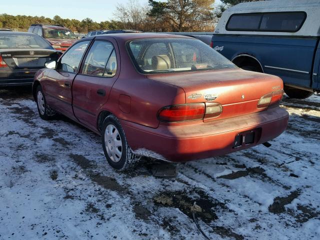 1Y1SK5269TZ011074 - 1996 GEO PRIZM RED photo 3