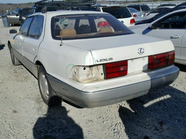 JT8UF11E9R0192983 - 1994 LEXUS LS 400 WHITE photo 3