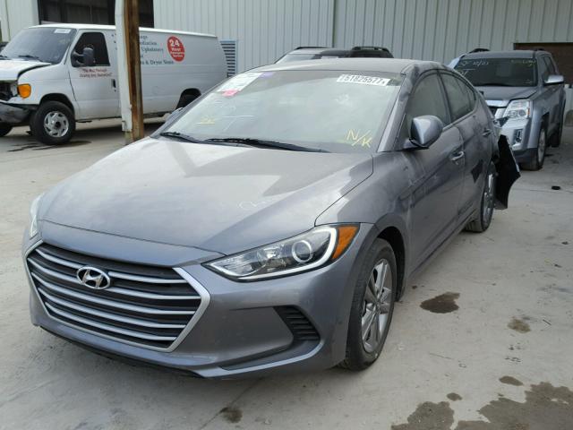 KMHD84LF4HU185946 - 2017 HYUNDAI ELANTRA SE GRAY photo 2