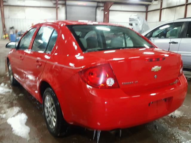 1G1AL55F977400560 - 2007 CHEVROLET COBALT LT RED photo 3