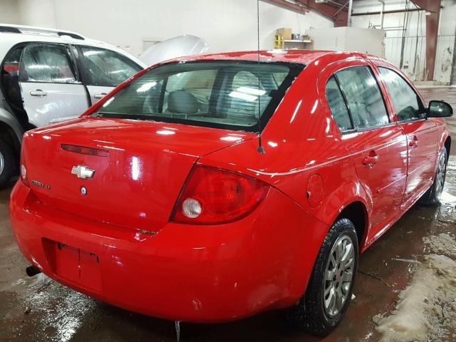 1G1AL55F977400560 - 2007 CHEVROLET COBALT LT RED photo 4