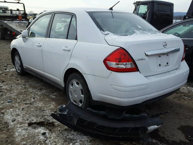 3N1BC11E38L372868 - 2008 NISSAN VERSA S WHITE photo 3