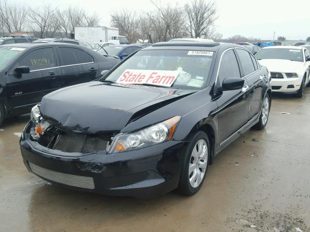 1HGCP26808A076987 - 2008 HONDA ACCORD EXL BLACK photo 2