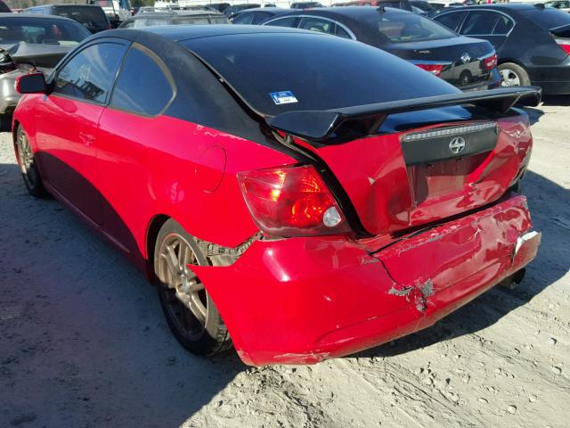 JTKDE177270204782 - 2007 TOYOTA SCION TC RED photo 3