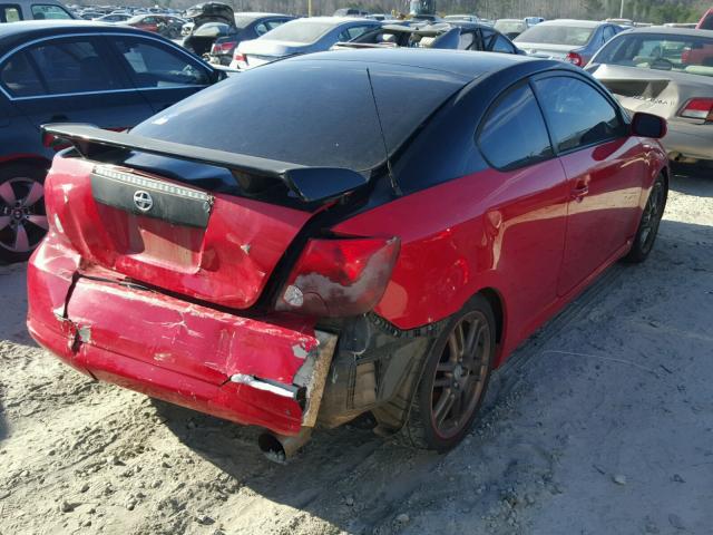 JTKDE177270204782 - 2007 TOYOTA SCION TC RED photo 4