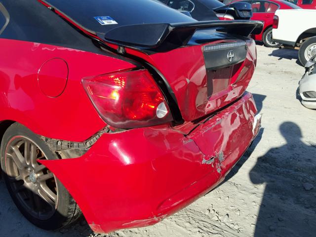 JTKDE177270204782 - 2007 TOYOTA SCION TC RED photo 9