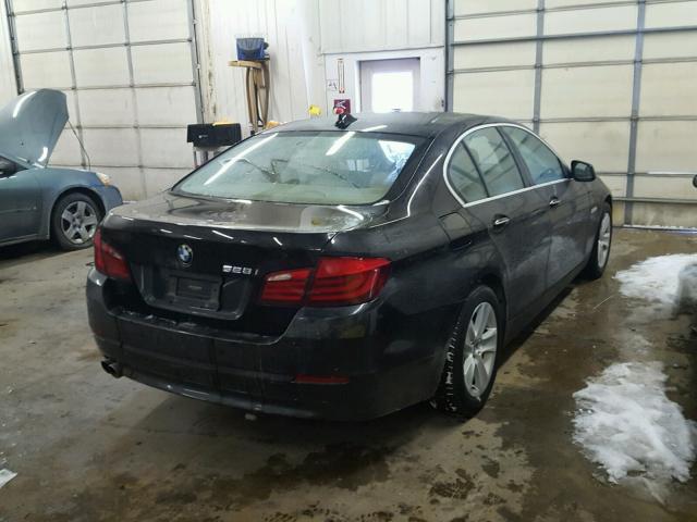 WBAXH5C54CDW11493 - 2012 BMW 528 XI BLACK photo 4