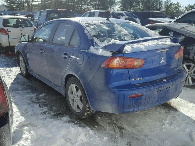 JA3AU26U39U034274 - 2009 MITSUBISHI LANCER ES/ BLUE photo 3