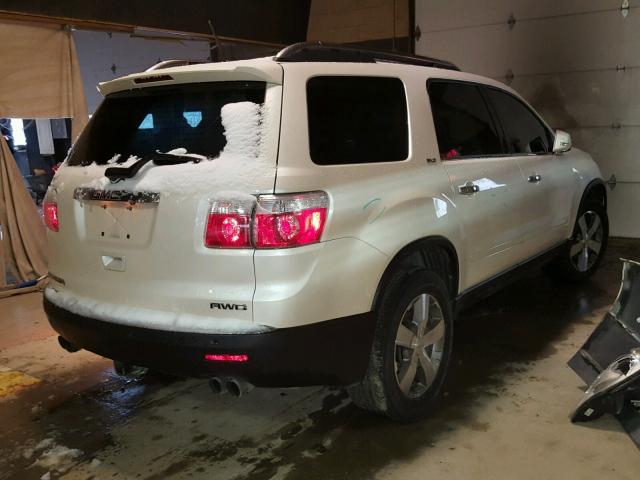 1GKEV33D99J165192 - 2009 GMC ACADIA SLT WHITE photo 4