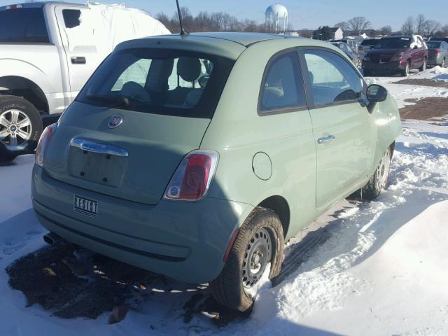 3C3CFFAR2CT365562 - 2012 FIAT 500 POP GREEN photo 4