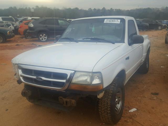 1FTYR10C4WPB50170 - 1998 FORD RANGER WHITE photo 2