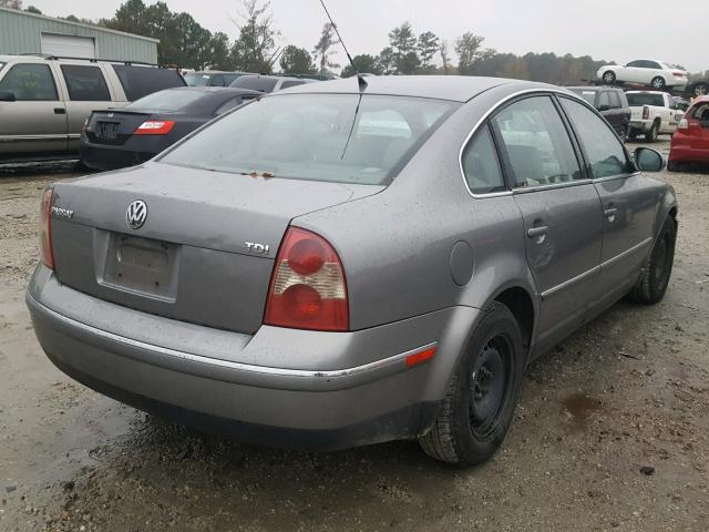 WVWME63B05E061894 - 2005 VOLKSWAGEN PASSAT GL GRAY photo 4