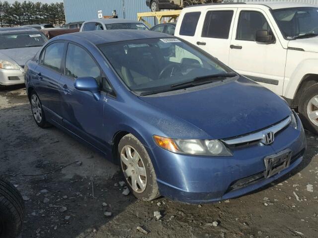 2HGFA16527H510342 - 2007 HONDA CIVIC LX BLUE photo 1