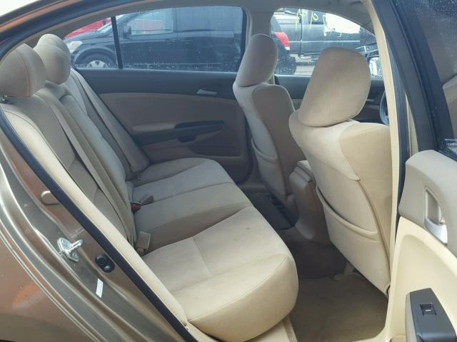 1HGCP26488A121980 - 2008 HONDA ACCORD LXP GOLD photo 6