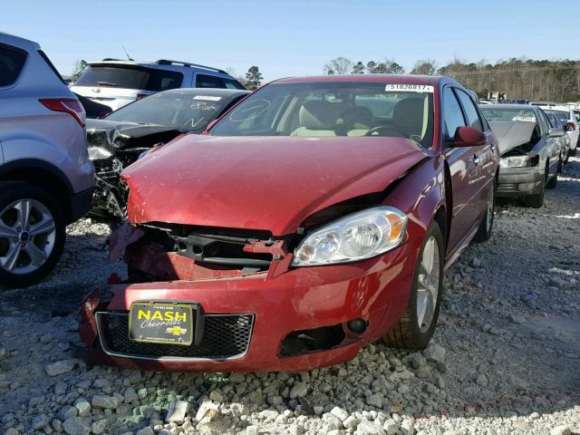 2G1WC5E33D1126874 - 2013 CHEVROLET IMPALA LTZ RED photo 2