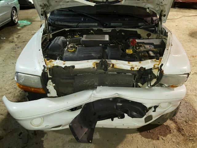 1D4HS38N23F562842 - 2003 DODGE DURANGO SP WHITE photo 7