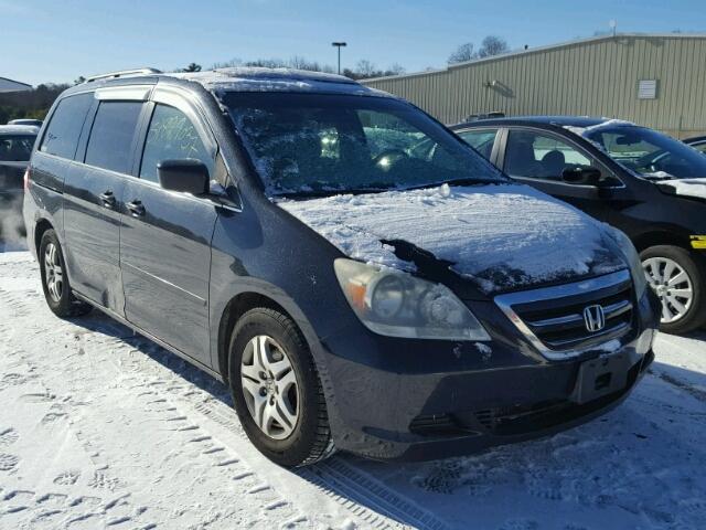 5FNRL38715B071380 - 2005 HONDA ODYSSEY EX BLACK photo 1