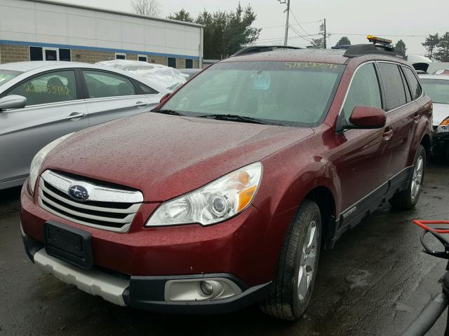 4S4BRBKCXB3428379 - 2011 SUBARU OUTBACK 2. MAROON photo 2