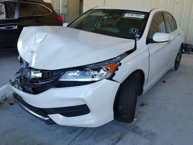 1HGCR2F36HA048593 - 2017 HONDA ACCORD LX WHITE photo 2