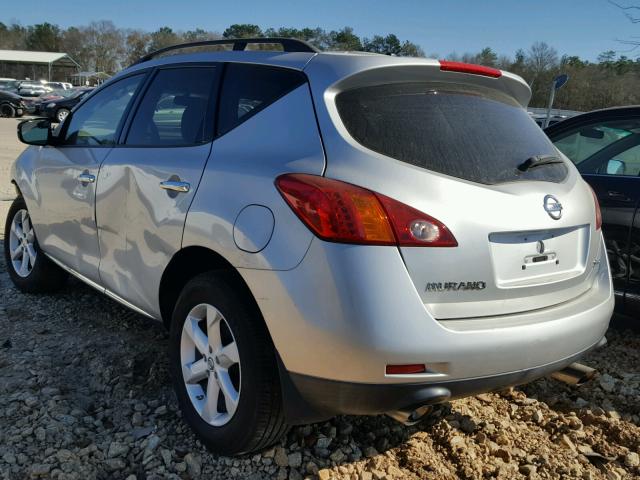 JN8AZ18WX9W201315 - 2009 NISSAN MURANO S SILVER photo 3