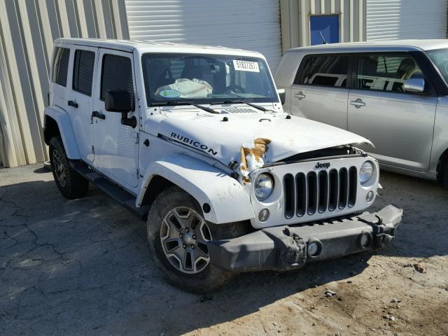 1C4BJWFG2EL221781 - 2014 JEEP WRANGLER U WHITE photo 1