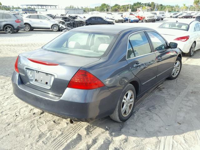 1HGCM567X6A184287 - 2006 HONDA ACCORD EX GRAY photo 4