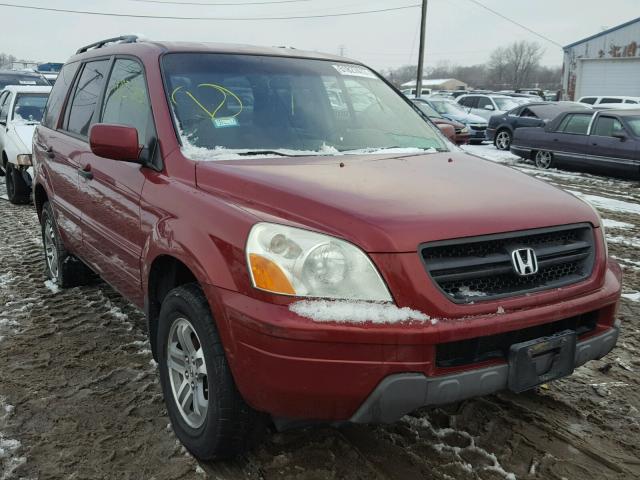 5FNYF18455B058421 - 2005 HONDA PILOT EX MAROON photo 1
