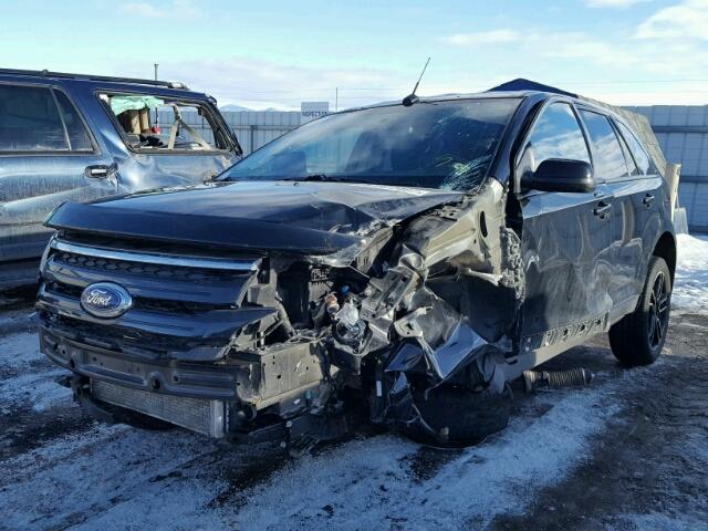 2FMDK4JC2EBB24428 - 2014 FORD EDGE SEL BLACK photo 2