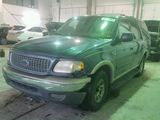 1FMRU17L3XLB68799 - 1999 FORD EXPEDITION BLUE photo 2