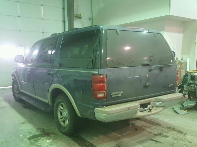 1FMRU17L3XLB68799 - 1999 FORD EXPEDITION BLUE photo 3