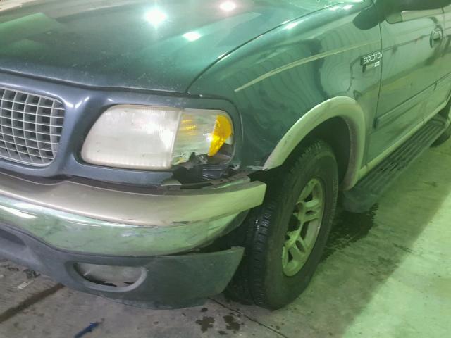 1FMRU17L3XLB68799 - 1999 FORD EXPEDITION BLUE photo 9