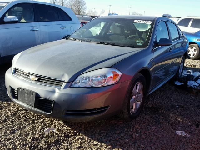 2G1WT57K291191596 - 2009 CHEVROLET IMPALA 1LT GRAY photo 2