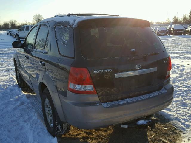 KNDJC733735073156 - 2003 KIA SORENTO EX BLACK photo 3