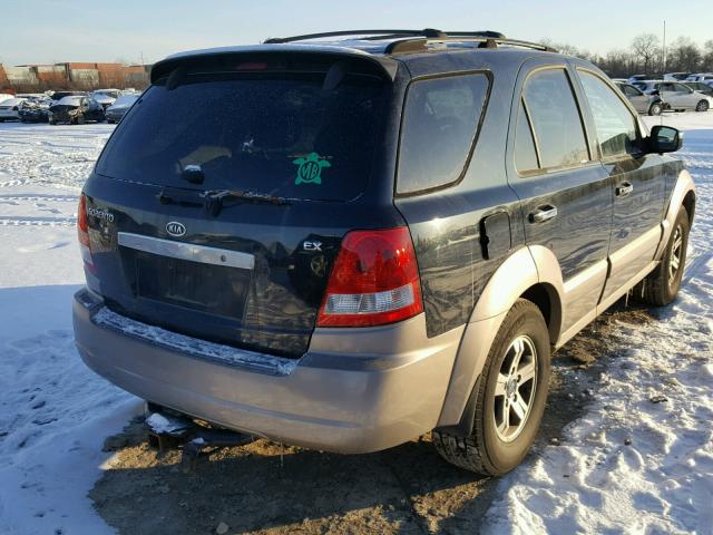 KNDJC733735073156 - 2003 KIA SORENTO EX BLACK photo 4