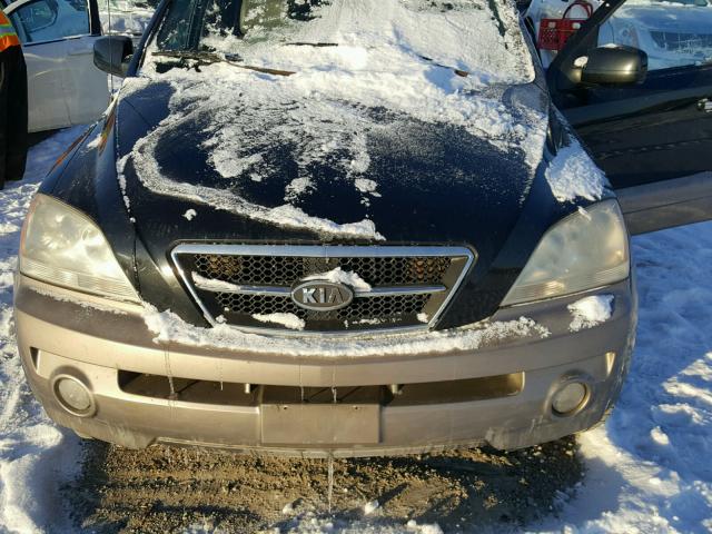 KNDJC733735073156 - 2003 KIA SORENTO EX BLACK photo 7