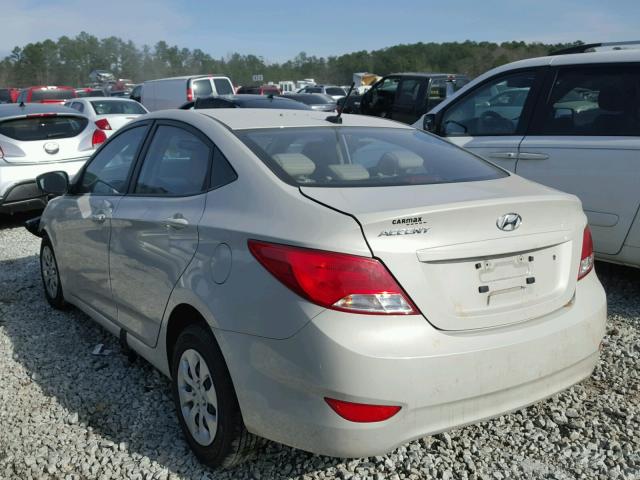 KMHCT4AE4GU966906 - 2016 HYUNDAI ACCENT SE CREAM photo 3