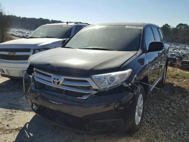 5TDZK3EH7BS030341 - 2011 TOYOTA HIGHLANDER BLACK photo 2