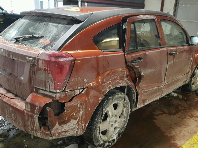 1B3HB48B17D304159 - 2007 DODGE CALIBER SX ORANGE photo 9