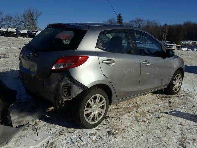 JM1DE1HZ1B0105158 - 2011 MAZDA MAZDA2 SILVER photo 4