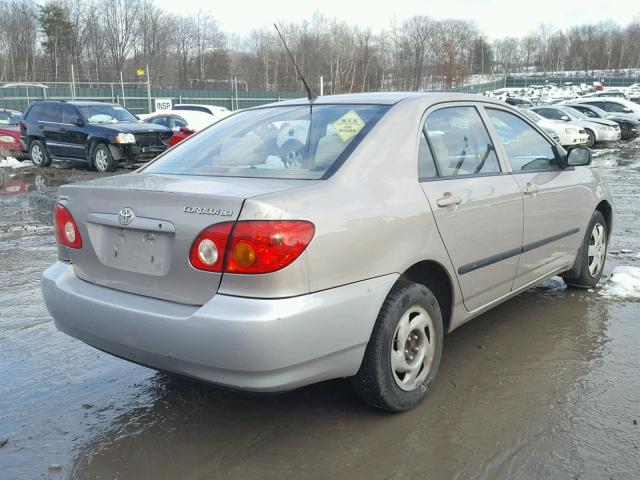 2T1BR32E83C164003 - 2003 TOYOTA COROLLA CE GOLD photo 4