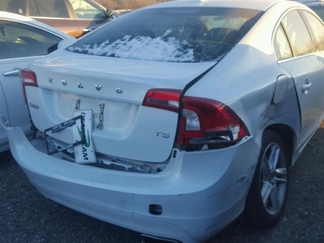 YV1612FSXE1297494 - 2014 VOLVO S60 T5 WHITE photo 9