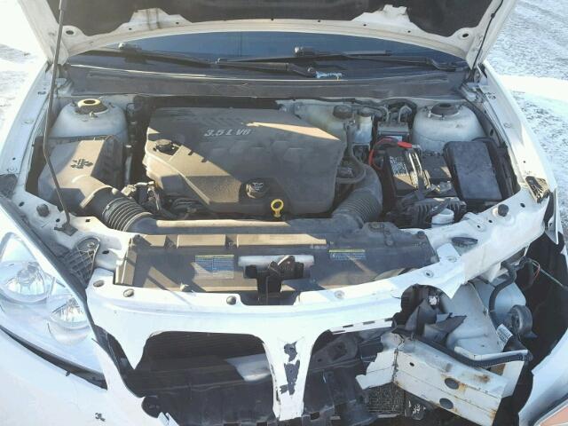 1G2ZG57N484127120 - 2008 PONTIAC G6 BASE WHITE photo 7