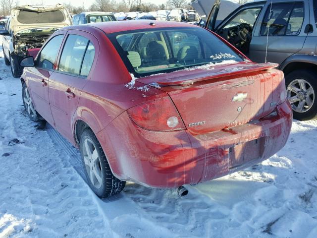 1G1AL58FX87299221 - 2008 CHEVROLET COBALT LT RED photo 3