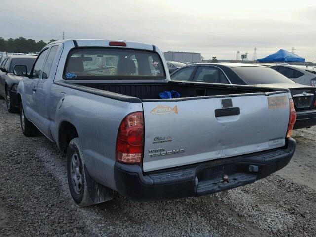 5TETX22N86Z213347 - 2006 TOYOTA TACOMA ACC SILVER photo 3