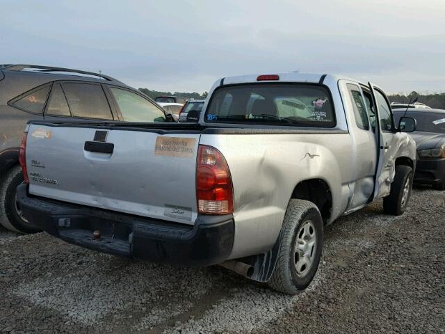 5TETX22N86Z213347 - 2006 TOYOTA TACOMA ACC SILVER photo 4