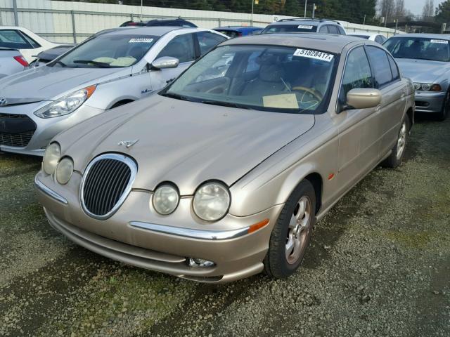 SAJDA01C0YFL60516 - 2000 JAGUAR S-TYPE BEIGE photo 2