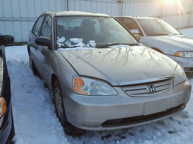 1HGES16521L070898 - 2001 HONDA CIVIC LX TAN photo 1