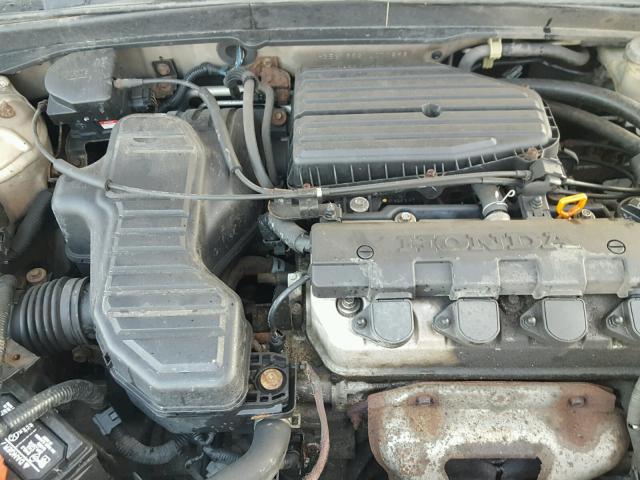 1HGES16521L070898 - 2001 HONDA CIVIC LX TAN photo 7